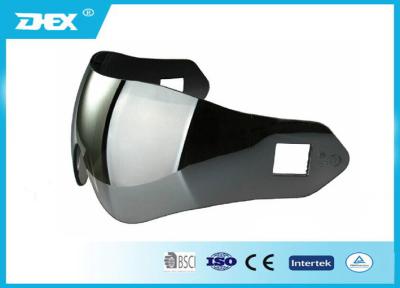 China Gray Lens With Silver Coating Motorcycle Helmet Visor Polycarbonate anti - uv for sale