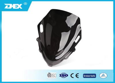 China Casco negro blanco modificado para requisitos particulares de la motocicleta del visera para el adulto, chindrens en venta