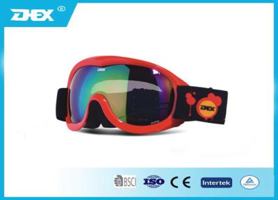 China Custom Anti - scratch single / double Lens mens and womens snowboard goggles for sale