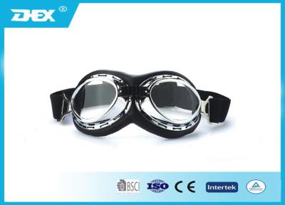 China Customized Leather Motorcycle Goggles , Sports goggles for motorcycle riding for sale