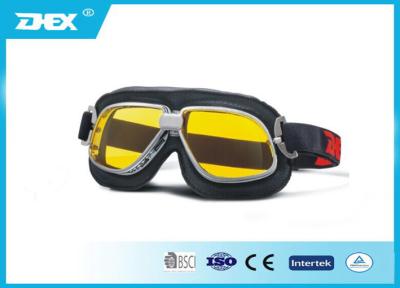 China Orange Lens yellow motorcycle riding goggles fit over glasses for men for sale