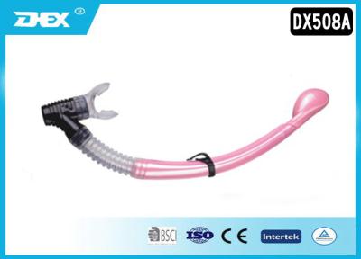 China Tubo respirador maravilloso del buceo con escafandra del rosa de la durabilidad para el nadador menor en venta