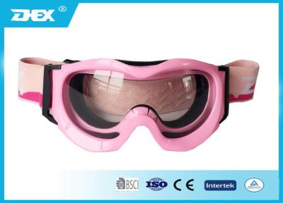 China Profesión rosada de las gafas de la lluvia del esquí de la nieve del hockey shinny anti - ULTRAVIOLETA para el niño en venta