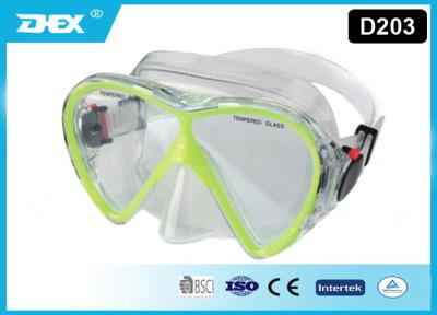 China Silicón moderado correa de moda de la lente de los vidrios del PVC de la máscara del buceo con escafandra en venta