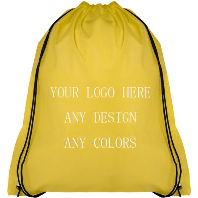 China Wholesale Eco-Friendly Printed Nylon Gift Canvas Drawstring Bag Customized Logo for sale