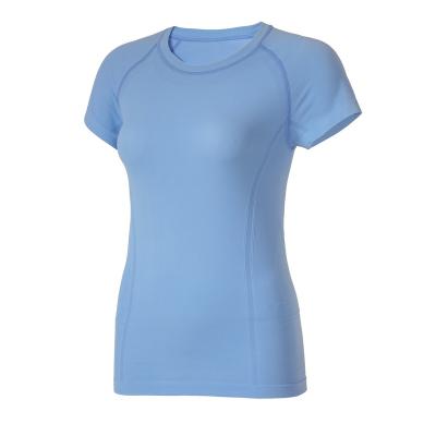 China Fashion Breathable Sports Wear Custom Made Women T Shirt Light Sleeve Compression Fit for sale