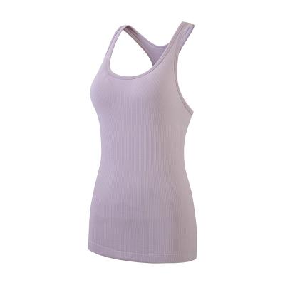 China Seamless Breathable Yoga Wear Fitness Women Sports Tank Yoga Top Clothes Spandex Seamless Quantity Customized for sale