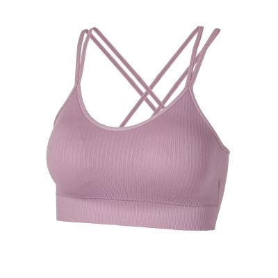 China Sports Bra Women Yoga Bra Quick Dry Breathable Sports Bra Cross Back Fitness for sale