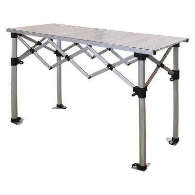 China Outdoor High Quality Portable Folding Table 150x55cm Picnic Camping Design Aluminum Tables For Gazebo Tents for sale