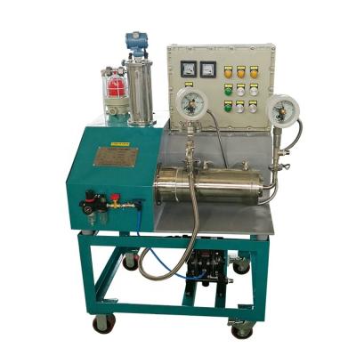 China Medicine Processing Small Batch Lab Horizontal Disc Sand Grinding Mill For Ink Coating Pigment, Jiangyin Ida Non-Mineral Filling Pin Industry for sale