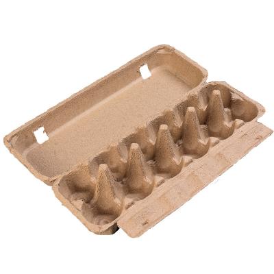 China Eco-friendly High Quality Biodegradable Compostable Egg Tray Carton 12 Holes for sale