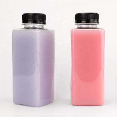 Chine Étiquette personnalisée Boîtes de jus en plastique 350ml Vendeurs Petit PET Pour le jus frais à vendre