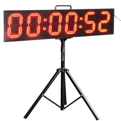 China Digital Sports Clock Hangzhou Chitai Battery Supply 6 Digits 6 Inch Digital Sports LED Remote Control Stopwatch for sale