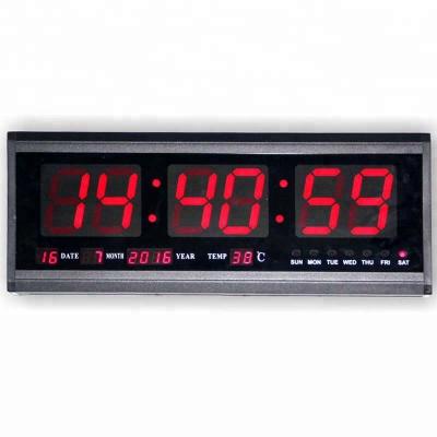 China Classes CP0617A Decorative Home LED Temperature Display Digital Calendar Clock for sale