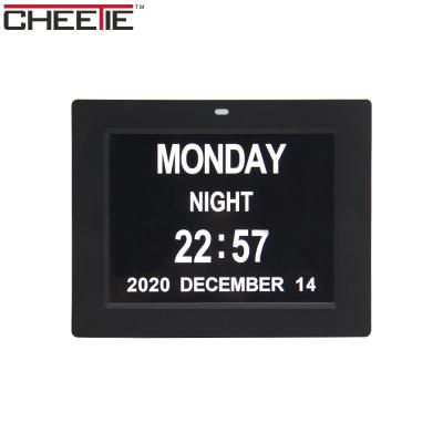 China Multifunctional Calendars LCD Digital Display Wall Decor Alarm Calendar Clock Large For Elderly People for sale