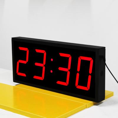 China School/Hospital/Gym/Home/Factory/Supermarket/Office/Lobby LED Sports Clock Blue 4 Digit Countdown Clock Number Led Electronic Wall Clock for sale