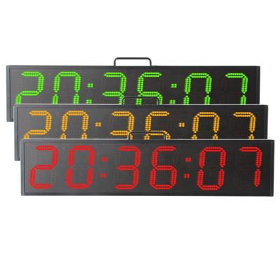 China Sports Giant Timer 6 Digital Running Timer Sports Training Clock For Sport In LED Displays for sale