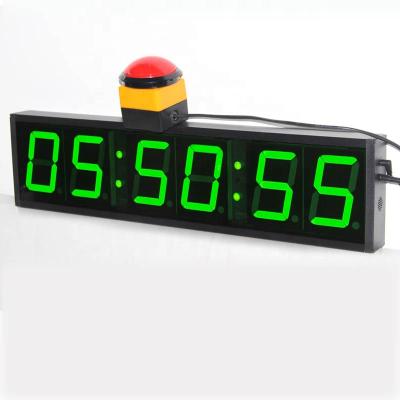 China Projects Factory Supply Large 6 Digit Green LED Digital Elapsed Timer Clock With RS485 Connector for sale