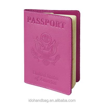 China Fashion Direct Factory Popular Colorful Custom Leather Passport Cover for sale