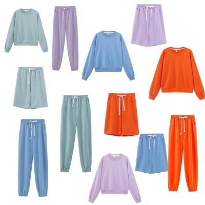 China Anti-pilling two-piece women set sports equipment drop clothes women 2021 high quality casual short set pants for sale