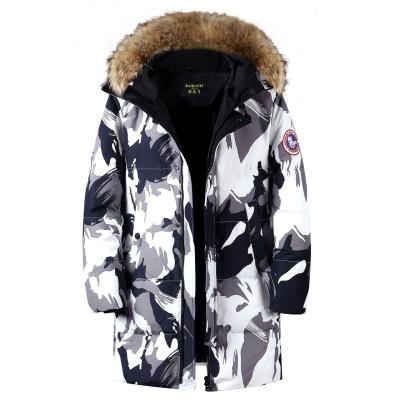 China Keep Warm Men's Winter Fashionable Warm Coat And Long Black Light Weight Down Jacket Pullover For Men Custom for sale