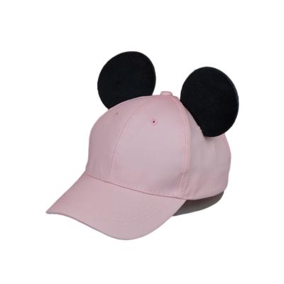 China Custom 2021 JOINT Bursting Parent-child Baseball Hats Female Toddler Embroidery Mouse Ears Baseball Hat for sale