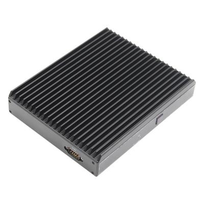 China Mini Industrial PC Win10 Linux Celeron J6412 11th Gen CPU Quad-Cores 2.6GHz 1xRS232 2xLAN 3 Video Output Embedded Industrial IoT Computer for sale