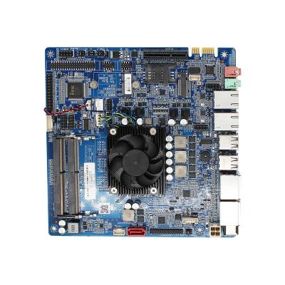 China YEOPARM FP10 4 POS display mainboard AMD zen 1605 chip 2 1000M LAN 5 COM 232 recessed industrial mini PC motherboard for sale