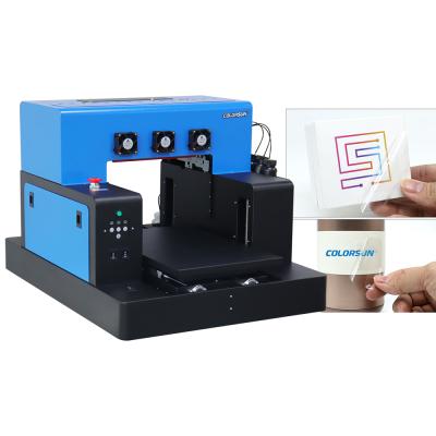 China Hotels Multi-funtional direct transfer DTF film UV printer for phone case metal wood dtf acrylic UV printer for sale