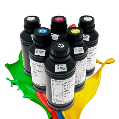 China High quality UV LED ink for UV flatbed printer for Epson printhead used UV led ink for sale