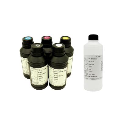 China nice quality LED uv ink for uv flatbed printer for epson printhead used uv led ink for sale