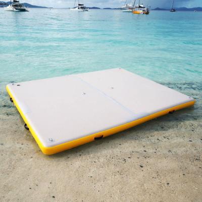 China Water Sport Hot Selling Swim Platform/Lakes Mat Custom Floating Platform Inflatable Dock For Water Sports for sale