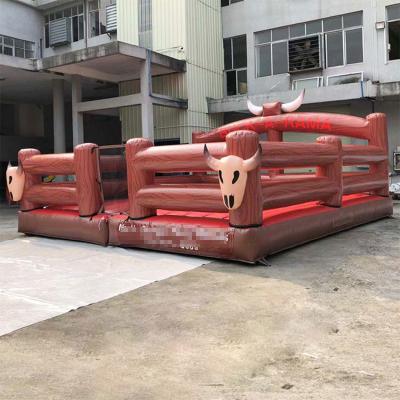 China Outdoor Interactive PVC Simulator Carnival Fun Rides Inflatable Mechanical Bull Rodeo for sale