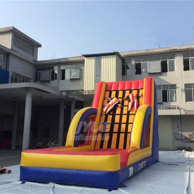 China Flame Retardant PVC Material Inflatable Sticky Wall Inflatable Sticky Climbing Wall With Suits For Kids for sale