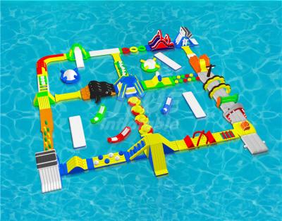 China Sea Water Play Equipment Aqua Park Adult Island Float Inflatable Water Park for sale