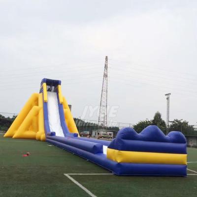 China Large PVC Inflatable Slide With Inflatable Pool Water Slide For Commercial Use for sale