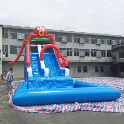 China Cheap Commercial Outdoor/Indoor Most Popular Kids Octopus Water Slide Inflatable Swimming Pool Water Slide for sale