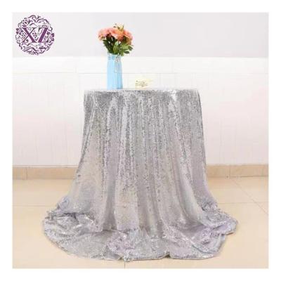 China Modern High Quality Shiny Disposable Cipher Sequin Round Wedding Party Restaurant Hotel Tablecloth for sale