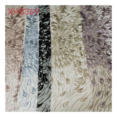 China 2022 Newest Design Hand Embroidery Net Fabric Breathable 100% Polyester For Dress for sale