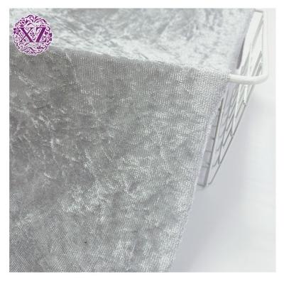 China Chinese Zhehui Factory Sale Flame Retardant Customized Polyester Shiny Ice Crushed Velvet Curtain Garment Dress Fabric for sale