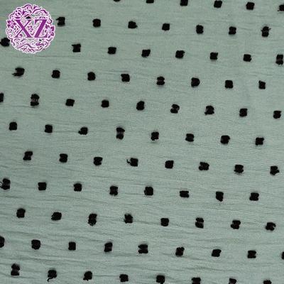 China Shaoxing Breathable Modern Textiles 100 Polyester CEY Simple Soft Jacquard Fabric For Dress for sale