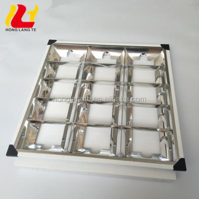 China Embeded 2Ft Square T8 G13 Fluorescent Tubes G13 Indoor Lampholder 60x60CM 3X12W 36W Recessed Led Grill Lamp For Office for sale