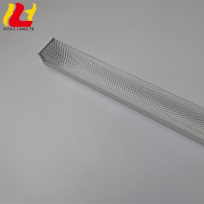 China Screw PC LED Light Tube Transparent Cover Linear Fixture T8 LED Double Tube Square Base for sale