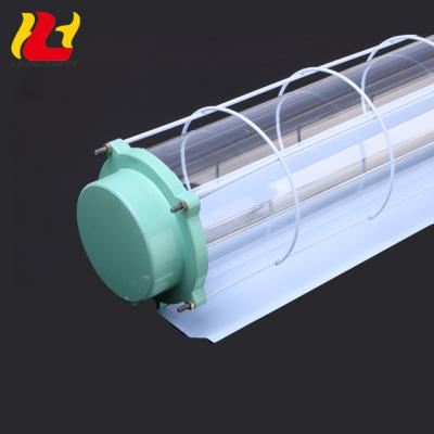 China High Efficiency Ip66 Double Glass Tube Indoor Explosion Proof Fluorescent Light Fixtures 1.2M 4Ft 36W 40W 44W 60W G13 T8 Lighting Fixtures Fitting Light for sale