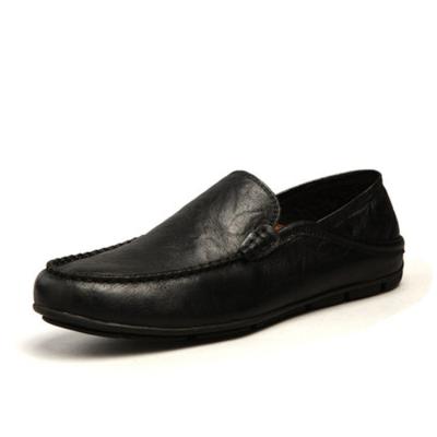 China Round Mens Leather Big Shoes Size 45 Man Casual Shoes for sale