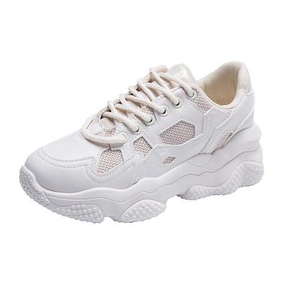 China Fashion Trend Unique Men's Chunky Sneakers For Women Cheap Payless Platform Nakd White Color Men for sale