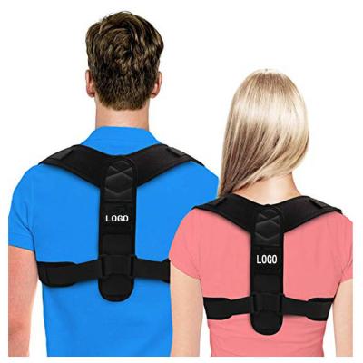 China Soft Back Wholesale Adjustable Front Upper Cotton Back Brace for Clavicle Support and Spinal Alignment Posture Corrector for Women and Men for sale