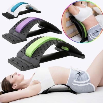 China Lower Back Car Massage Stretcher Stretcher and Desktop Lumbar Support Stretch Accessory Orthopedic Massager for Upper and Lower Back Pain Relief for sale