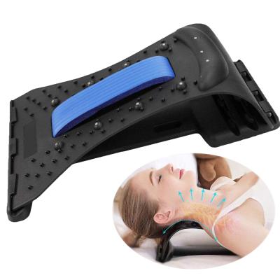 China Adjustable Back Traction Device Shoulder Neck Stretcher 3 Magic Back Massager Stretcher and Neck Relax for Pain Relief for sale