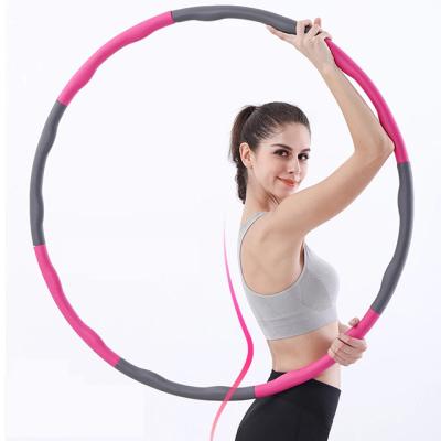 China Polynesian Dance Ring Weighted Hula Hoops For Adults Plastic Workout Stainless Steel Polynesian Dance Hoops Home Exercise Fitness for sale